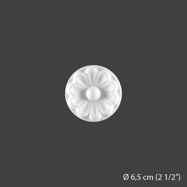 Rozeta styropianowa Bovelacci 6,5 cm C00