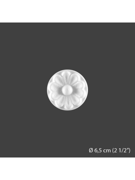 Rozeta styropianowa Bovelacci 6,5 cm C00
